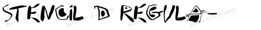 Stencil D Regula字体转换